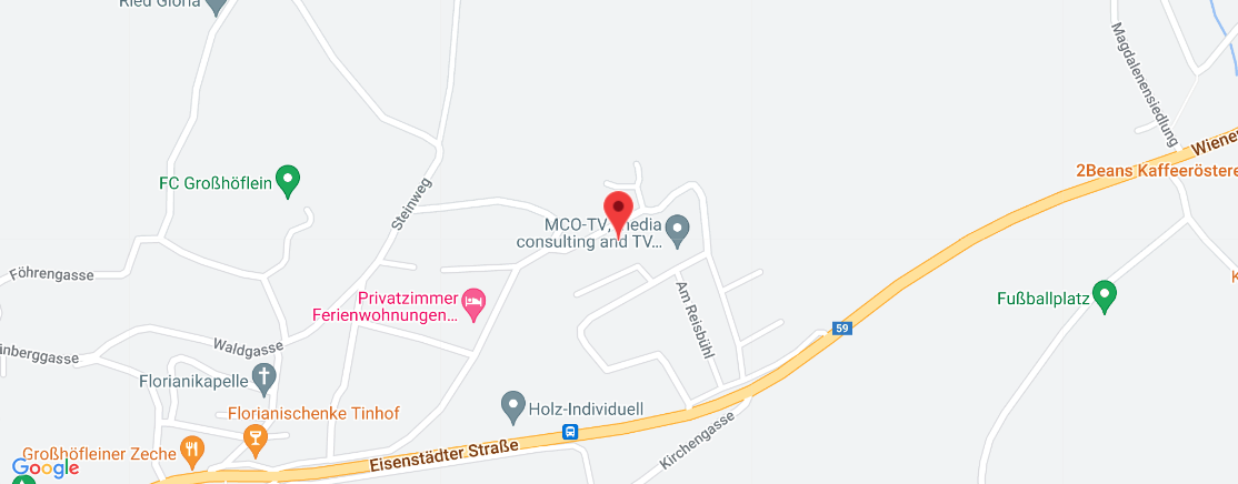 Strassenkarte BHM Filiale Eisenstadt-Großhöflein