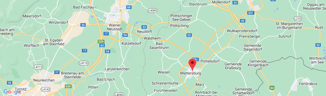 Map mit Filiale Mattersburg